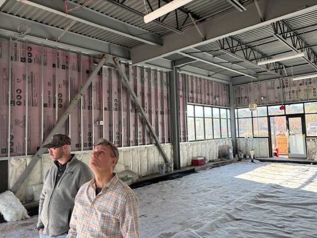 Asbuilt site visit with the engineer and developer